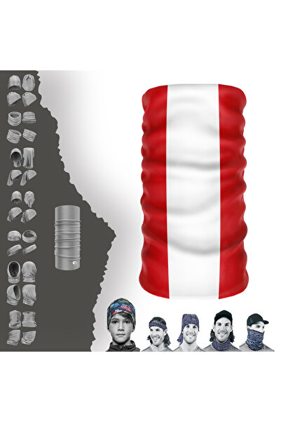 e-Taktik Multifunkcionalna zastava Perua UV maska za lice Buff Baf traka za g...