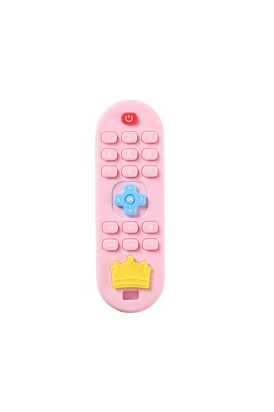 Choice Pink Baby Silicone Remote Control Toy Teether Baby Anti Hand Eating Teething Stick Children Toys Car