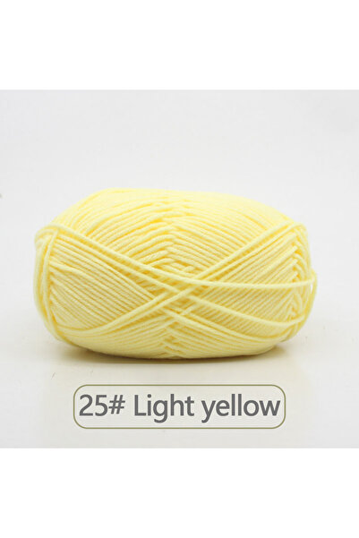 Choice YMX-25 50 جرام خيط صوف ناعم من القطن الحليبي خيط كروشيه مضاد للوبر للحياكة اليدوية لوشاح الكارديجان H