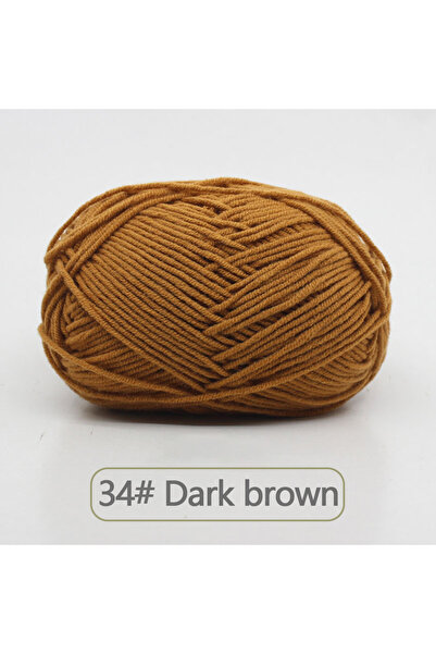 Choice YMX-34 50 جرام خيط صوف ناعم من القطن الحليبي خيط كروشيه مضاد للوبر للح...