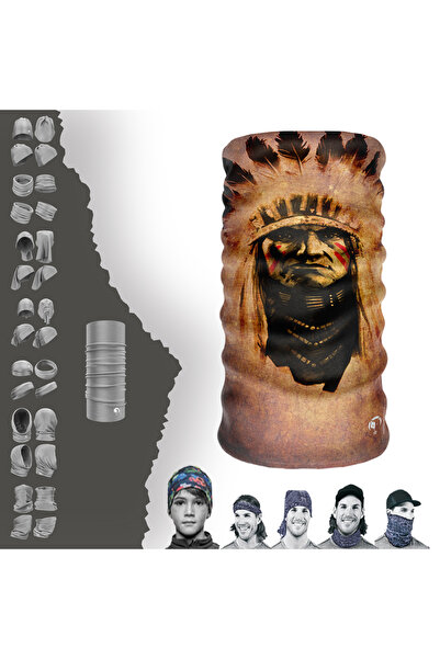 e-Taktik Етнічний бафф Baf Indian Безшовний трубчастий комір-бандана