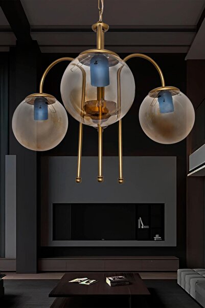 D-light Baston 3'lü Avize Bal