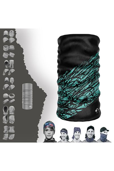 e-Taktik Digital Desing Blue Extreme Seamless Sports Blue Neck Collar Bandana Buff Paphos Hair Band