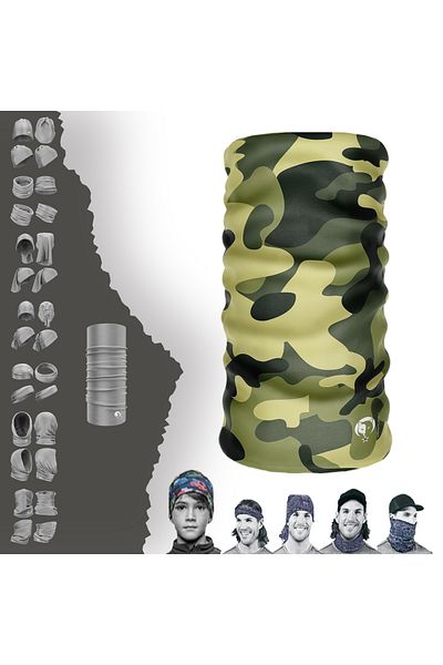 e-Taktik ® DeBuff Collar Camouflage Forest Neck Collar Bandana