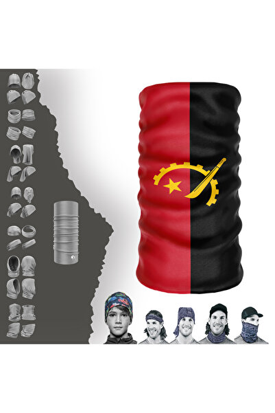 e-Taktik Багатофункціональний прапор Анголи УФ-маска для обличчя Баф Баф Голо...