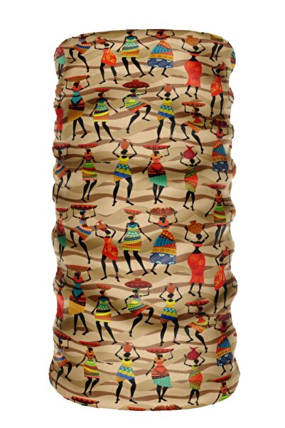 e-Taktik العرقية أفريقيا بوف سلس أنبوب طوق الرقبة باندانا بالاكلافا