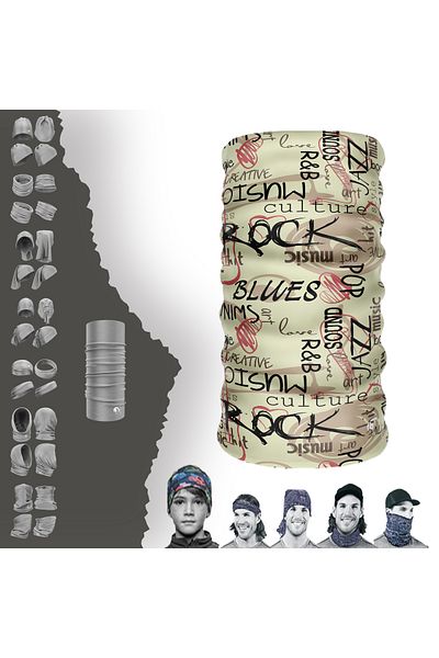 DeBuff Collar ® Extreme Music Neck Collar Bandana