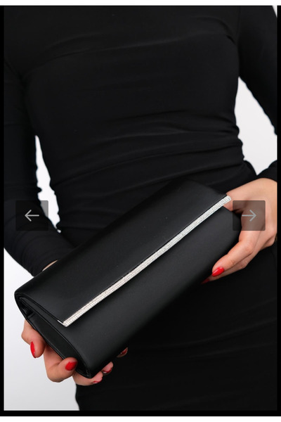 eflanmoda Γυναικεία αλυσίδα λουράκι από σατέν ύφασμα βραδινό φόρεμα τσάντα χε...