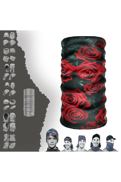 e-Taktik Rose Bunch Sa deznom Bez šavova Tube Neck Collar Bandana Buff Baf