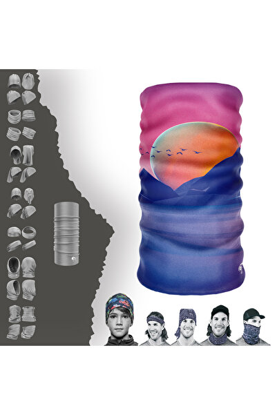 e-Taktik Безшовний шарф-труба з малюнком пейзажу Bandana Buff Baf