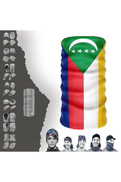 e-Taktik Multifunkcionalna zastava Komora UV maska za lice Buff Baf traka za ...