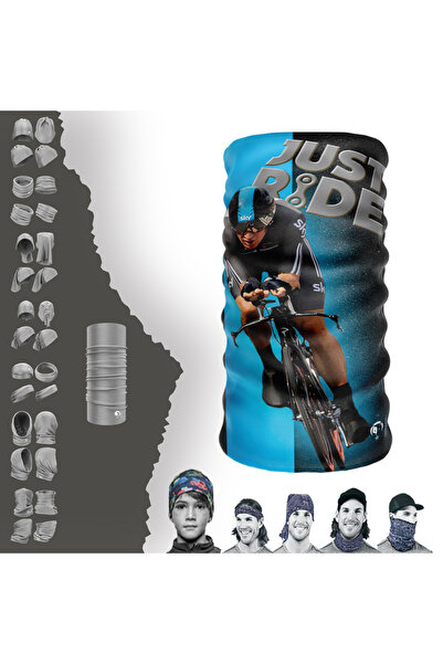 e-Taktik Just Ride Bike Buff Baf سلس أنبوب طوق الرقبة باندانا