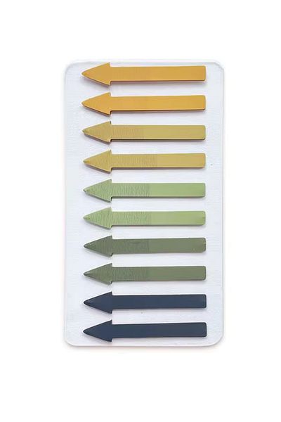 NaSaDAN Arrow-Shaped Postit Transparent Adhesive Note Paper Green Shades 200 Sheets