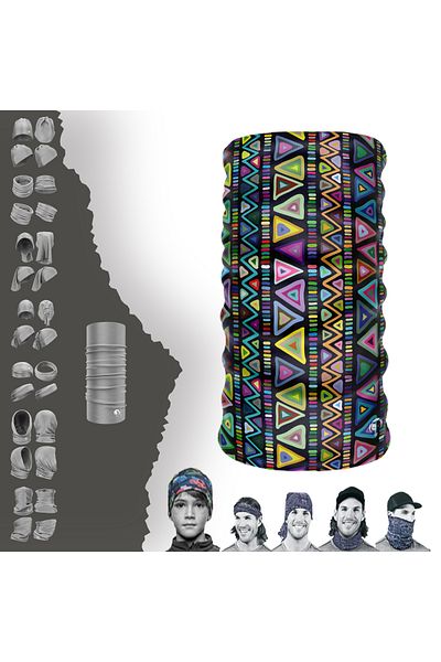 e-Taktik ® Extreme Ethnic Buff Paphos Colors Neck Collar Bandana