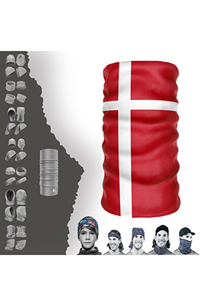 e-Taktik متعددة الوظائف علم الدنمارك سلس قناع الوجه للأشعة فوق البنفسجية بوف ...