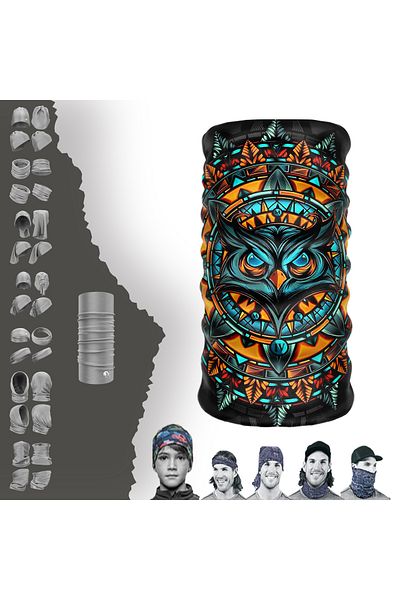 Bebo Store Special Patterned Buff Neck Collar Bandana Balaclava for Extreme Sports Motorcycle and Bicycle Riders