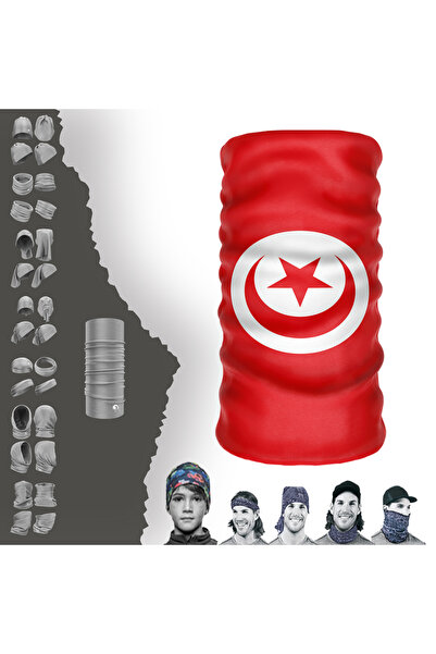 e-Taktik علم متعدد الوظائف من تونسيا للأشعة فوق البنفسجية قناع الوجه برتقالي باف عقال باندانا دو راج هيرباند