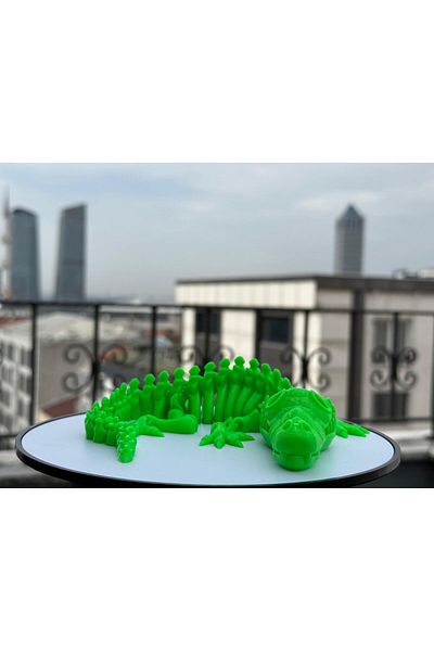 GİT3D Moving Crocodile Toy Green