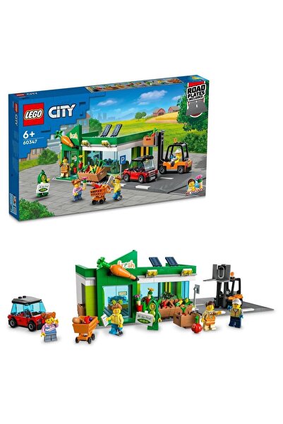 LEGO City Market 60347 - Zengin Özelliklerle Dolu bir Dükkan İçeren Oyuncak Y...