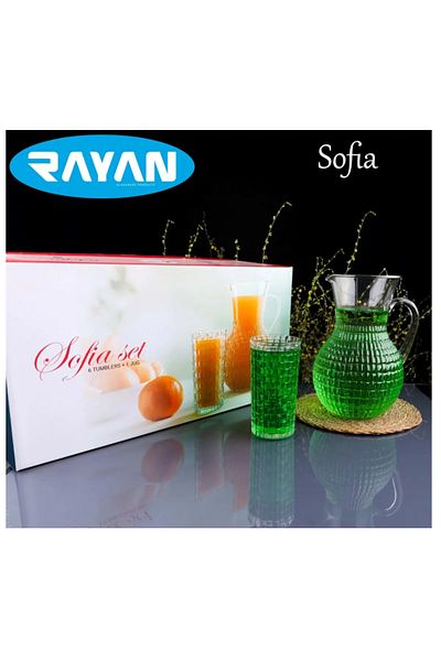 sepetimpet Alray Sofia 7 Piece Jug Soft Drink Set Royaleks-82656