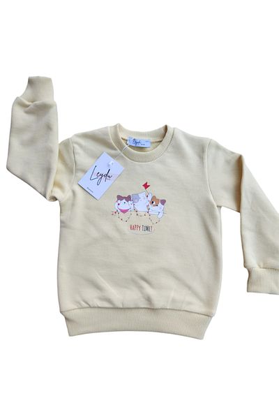 Leydukids SWEAT GIRL IMPRIMAT CU 3 fire