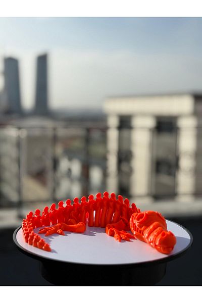 GİT3D التمساح المتحرك باللون البرتقالي