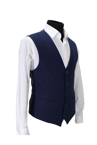 MENTOR REGALO Men's Vest V-Neck Lavicert Wool Patterned 160359