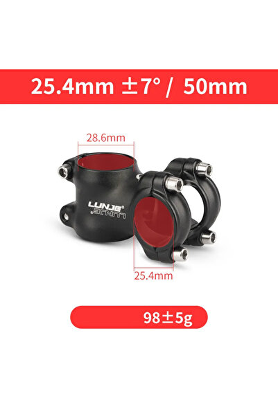Choice جذع دراجة خفيف الوزن للغاية 7Degree-25.4x50mm جذع دراجة طريق MTB 25.4/...