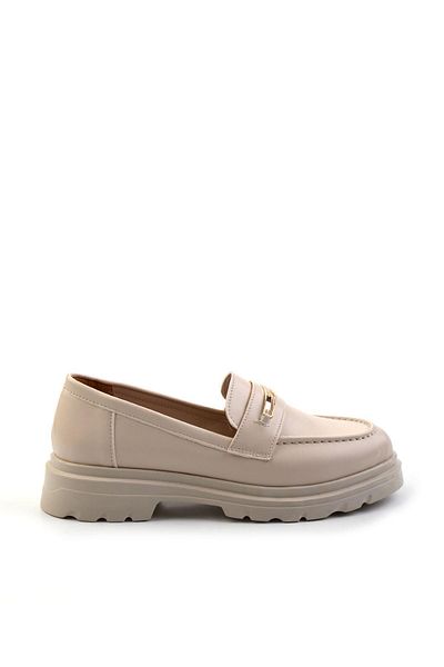 Bambi Beige Women's Loafer Shoes K 01997010709