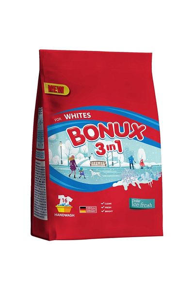 Bonux DETERGENT DE SPĂLARE MÂNĂ 900G 3IN1 ICE FRESH 18 SPĂLĂRI