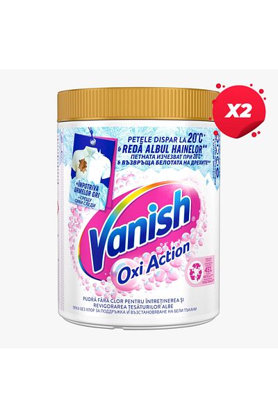 Vanish X2 - VANISH  STAINS POWDER 470G WHITE OXI ACTION