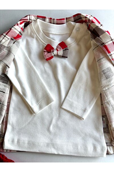 cacobutik Baby Boy Blazer Jacket Plaid 3 Piece Suit Red