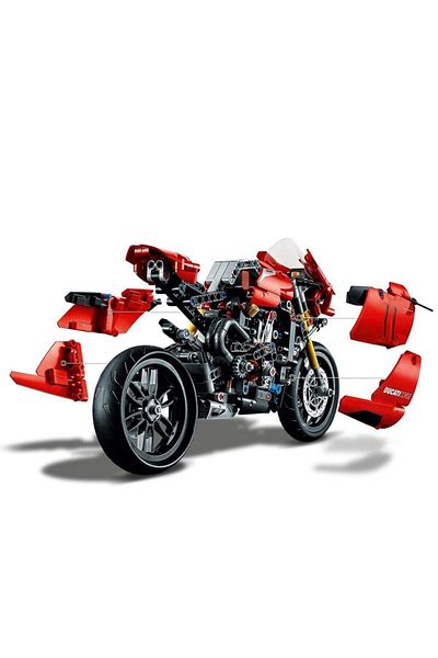 LEGO Technic 42107 Ducati Panigale V4 R - 646 Pieces Motor Bike Toy Building Set