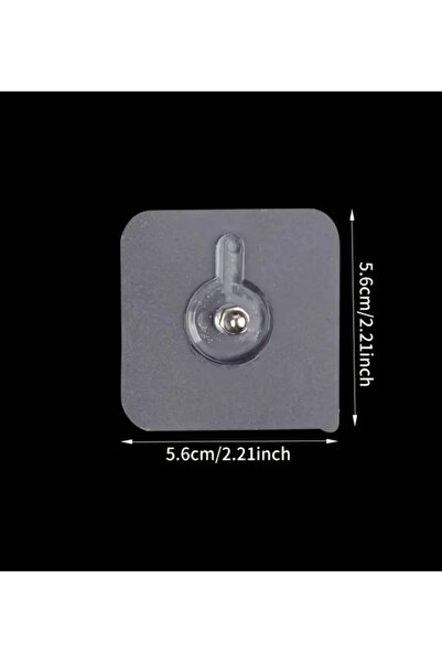 GLRHOME 5 adet kendinden yapışkanlı vidalı askı şeffaf raf tutucu sabitleyici