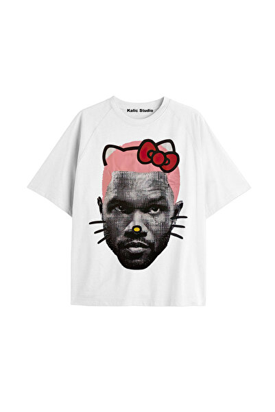 Kalic Studio Unisex Ανδρικό Γυναικείο Μπλουζάκι Ξανθό Frank Ocean White