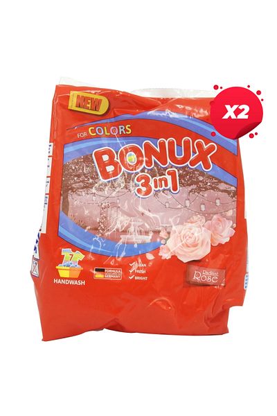 Bonux X2 - DETERGENT DE SPĂLARE MÂNĂ BONUX 400G 3IN1 ROSE RADIANT 8 SPĂLĂRI