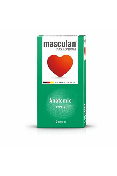 Masculan مجموعة واقيات ذكرية أناتوميك النوع 4 مكونة من 10 قطع