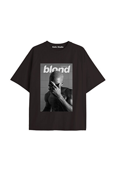 Kalic Studio Unisex Ανδρικό Γυναικείο Μπλουζάκι Ξανθό Frank Ocean Μαύρο