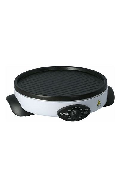 HOMİX Non-Stick Crepe Maker 33CM with Wooden Spatula 1500Watt