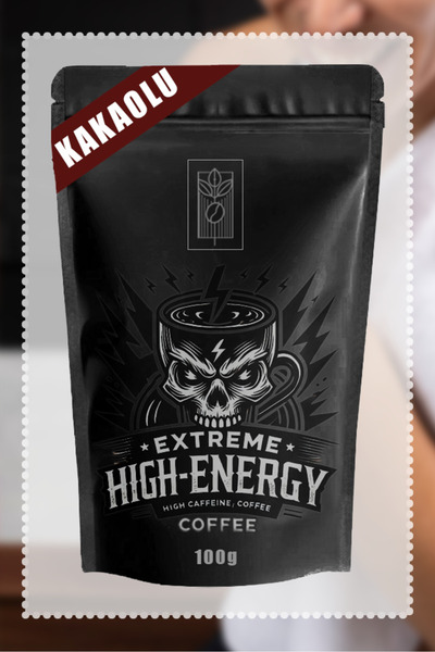 Mel and Mira Extreme High Energy Coffee 100g, 3 Kat Kafeinli Özel Formül | Arabica – Robusta – Kakao – Guarana