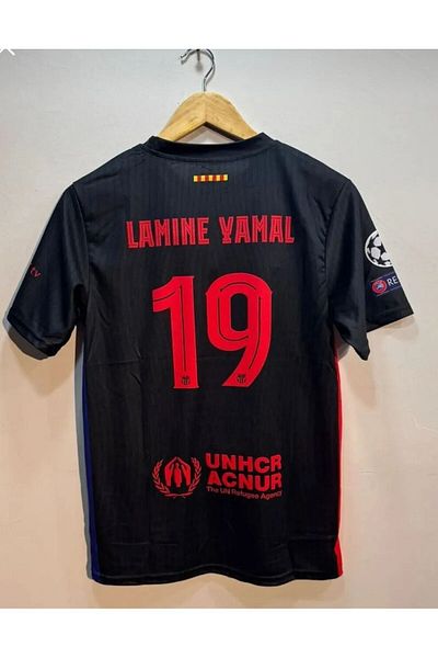 Legent Lady Yamil Yamal New Season Short Sleeve Black Jersey