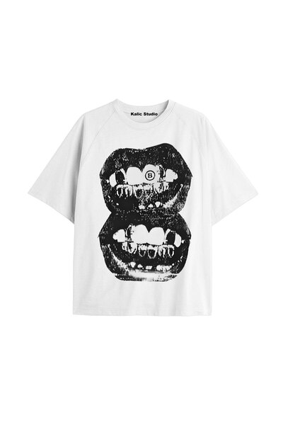 Kalic Studio Grillz Tee - Tricou alb