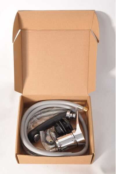 MT aksesuar Kuaför Bataryası Krom Renk Takım - Berber Musluğu