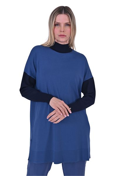 Invee Invee 6862 Indigo Knitwear Tunic