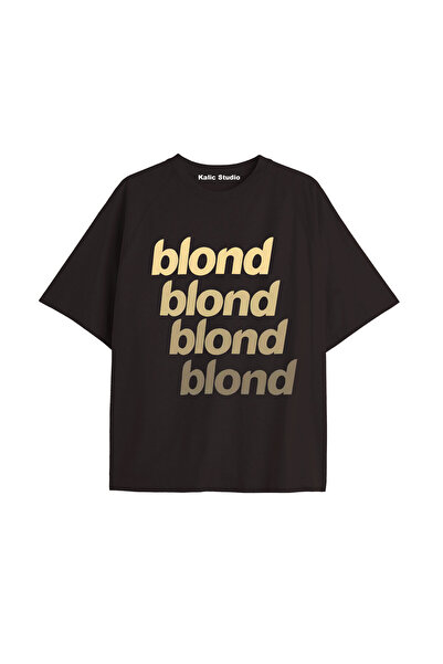 Kalic Studio Tricou unisex bărbați femei Blond Frank Ocean negru