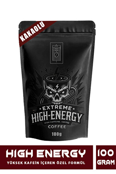 Mel and Mira Extreme High Energy Coffee 100g, 3 Kat Kafeinli Özel Formül | Arabica – Robusta – Kakao – Guarana