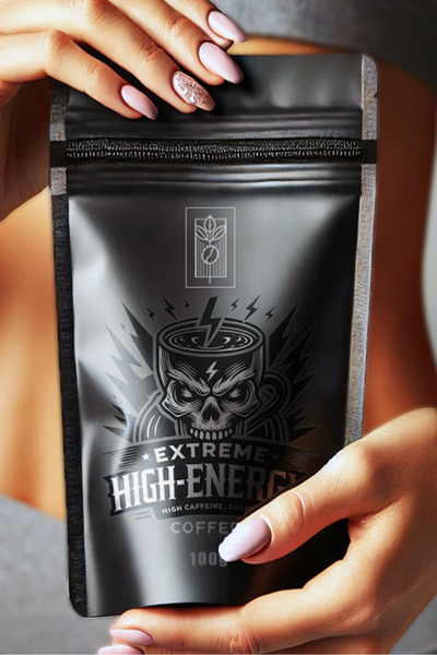 Mel and Mira Extreme High Energy Coffee 100g, 3 Kat Kafeinli Özel Formül | Arabica – Robusta – Kakao – Guarana