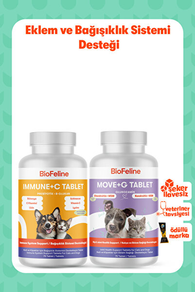 BioFeline Eklem & Bağışıklık Destek Seti – Move+G 75 Tablet + Immune+C 75 Tablet