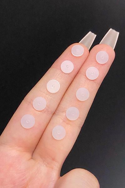 Blisse Piercing Unisex Transparent Bioplast Anti Keloid Earring and Piercing Disc 10 Pieces