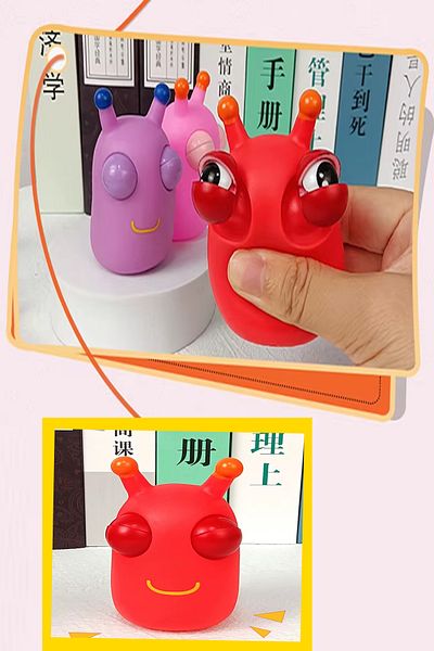 Hyd Burst Squeeze, Funny Eyeball and Worm Decompression Toy